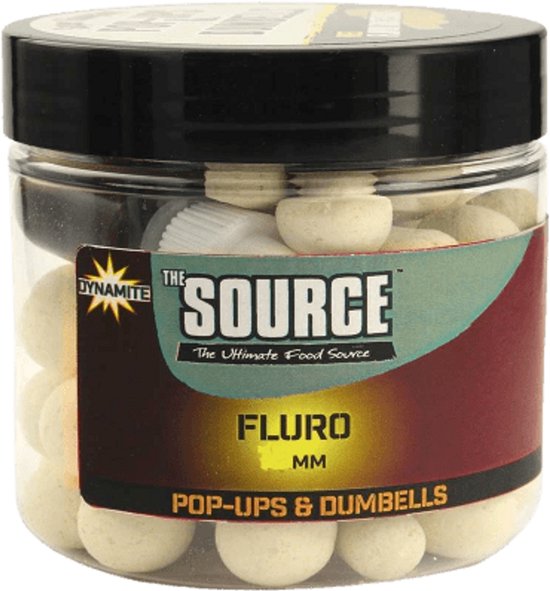 Dynamite Baits Source Fluro - Pop Ups - 10mm - Wit van Dynamite Baits — afbeelding 4