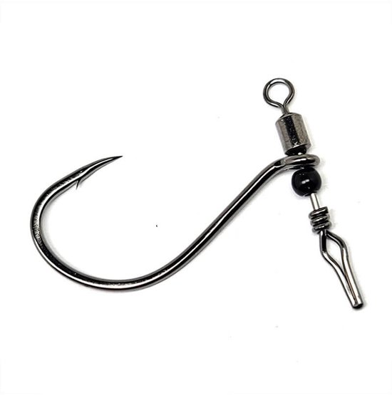Gamakatsu Drop Shot Swivel Shot Zwart / #1/0 van Gamakatsu — afbeelding 5