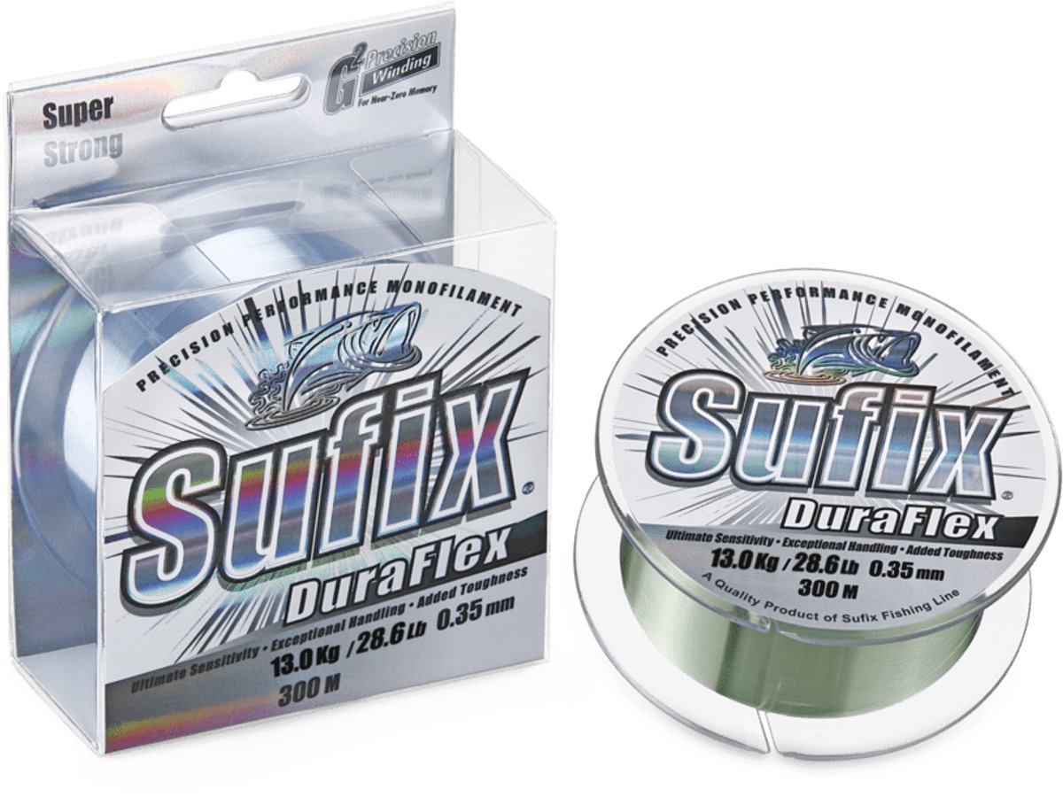 Sufix Duraflex Monofilament Lijn | 300m 0.20mm Clear