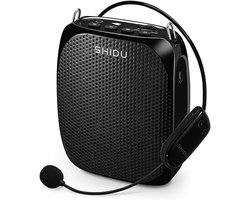 MELVRA Spraakversterker - 10W Draagbaar PA-systeem - Met Draadloze UHF Headset Microfoon - Oplaadbaar - Stemversterker voor Leraren, Yogadocenten & Gidsen - Zwart