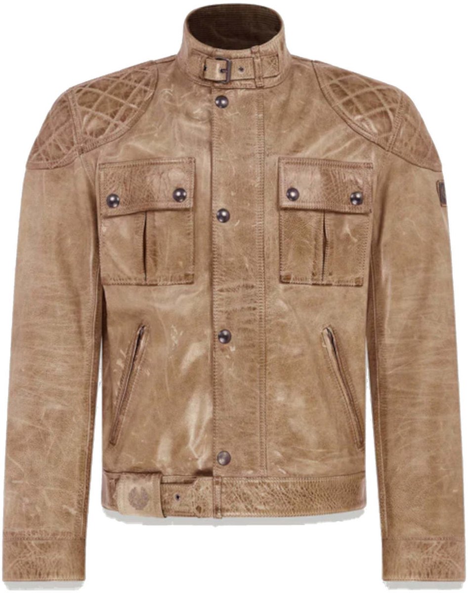 Belstaff Brooklands Lichtbruine Leren Jas - Jas