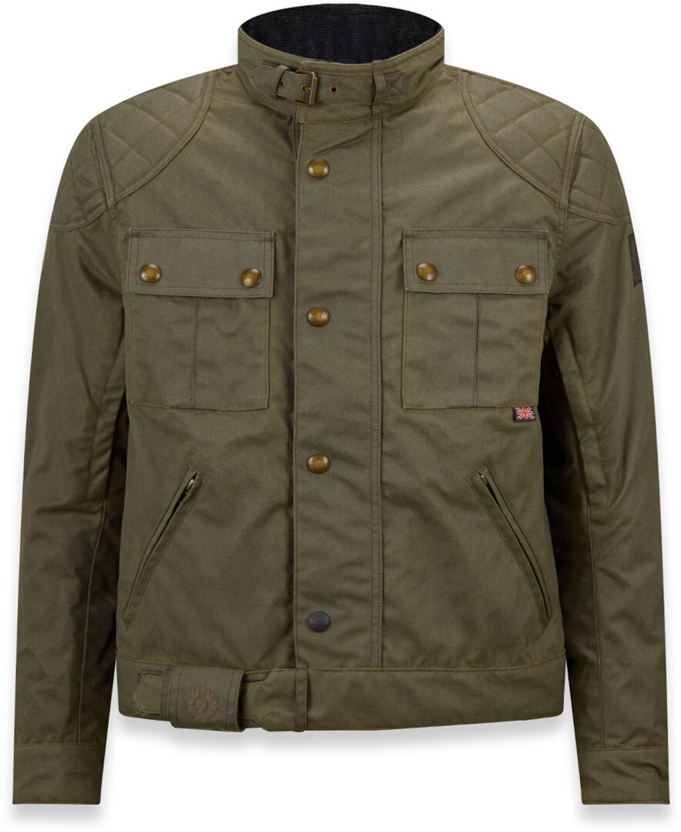Belstaff Brooklands Olijf Gewaxte Jas - Jas