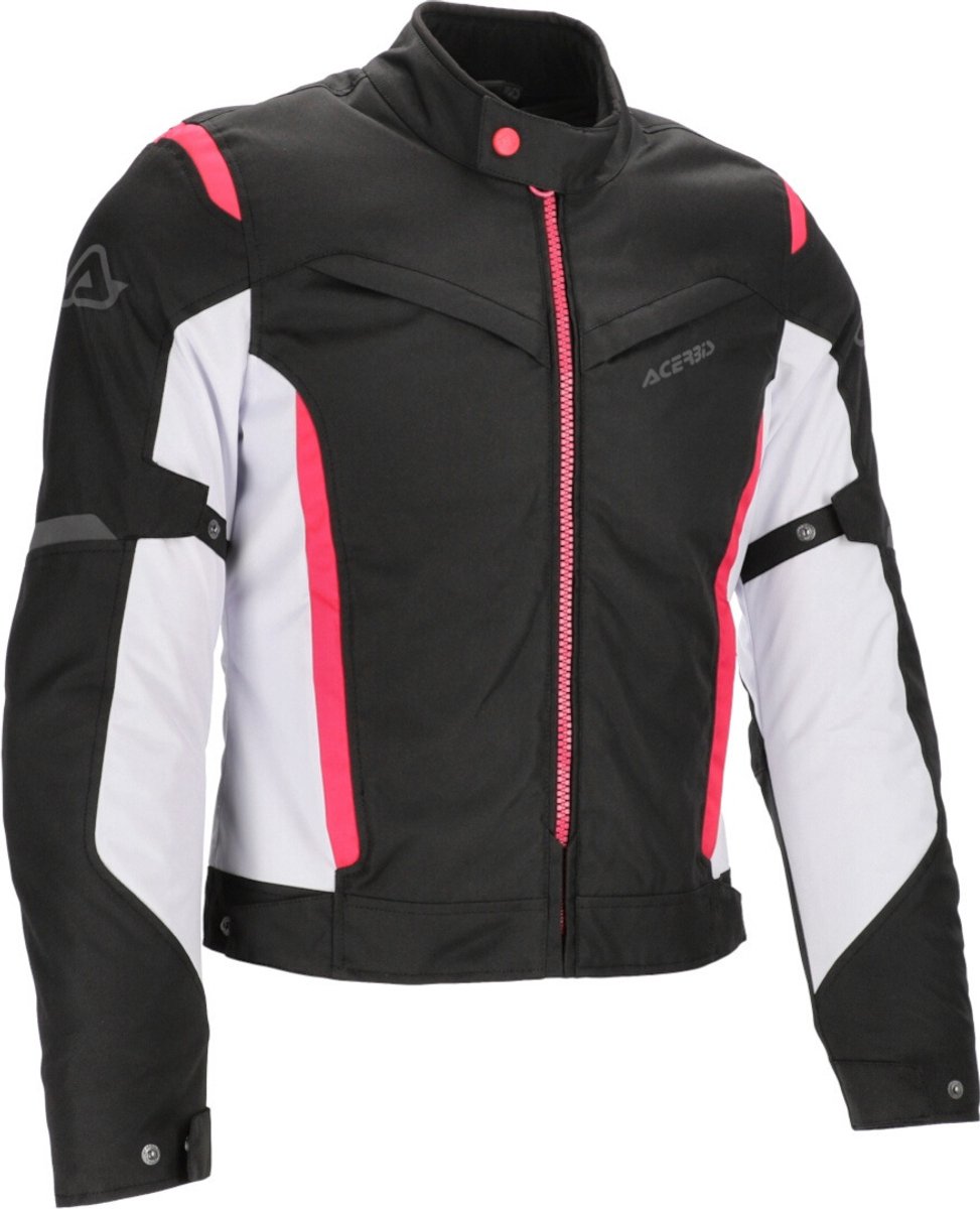 Acerbis X-MAT 2.0 Dames Zwart Roze Textiele Motorjas - Jas