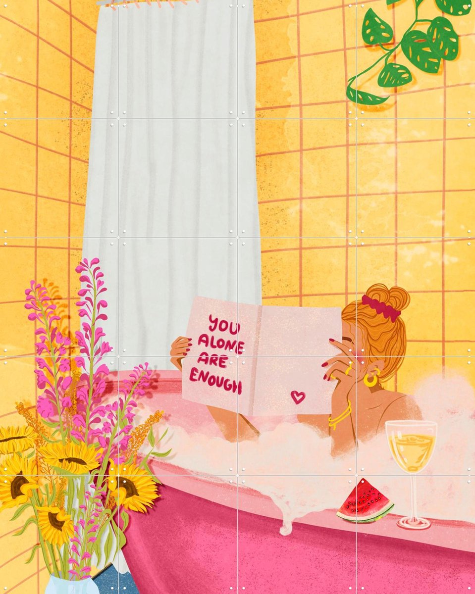 IXXI You Alone Are Enough, Raissa Oltmanns - 80 x 100 cm - Gratis ophangtool - Grote wanddecoratie en posters - Grafisch Ontwerp, Speels, Kleurrijk
