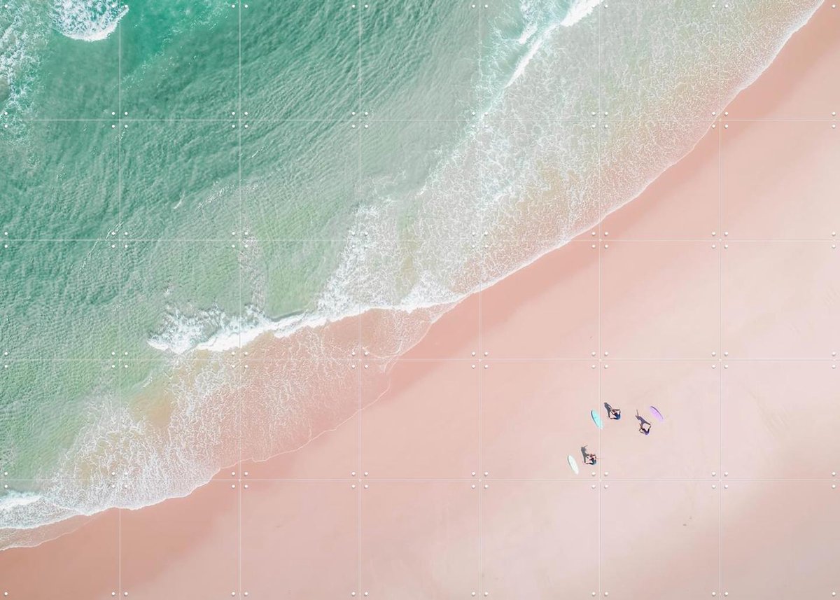 IXXI Aerial Surf Yoga, Ingrid Beddoes - 140 x 100 cm - Gratis ophangtool - Grote wanddecoratie en posters - Kleurrijk, Fotografie, Slaapkamer