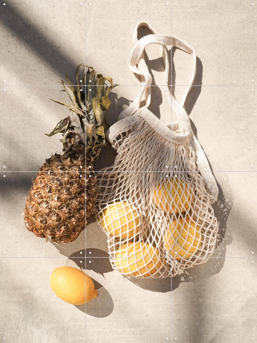 IXXI Tropical Fruits, Henrike Schenk - 60 x 80 cm - Gratis ophangtool - Grote wanddecoratie en posters - Fotografie, Woonkamer, Eetkamer, Keuken