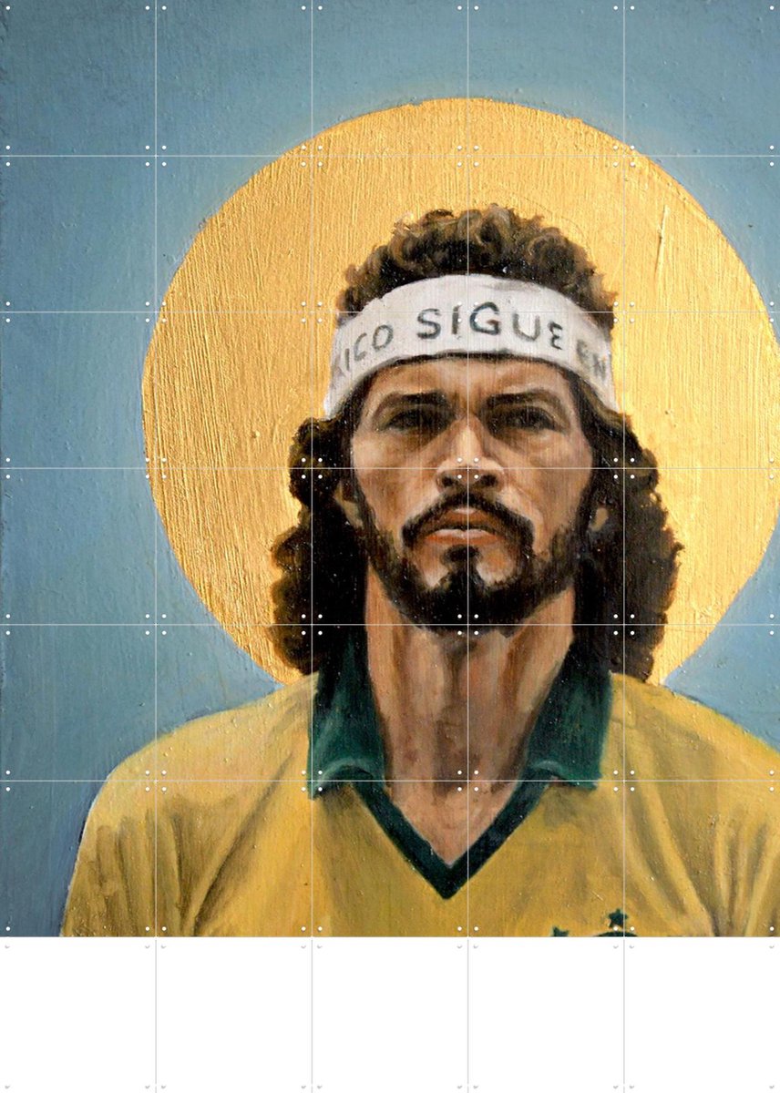 IXXI Socrates, David Diehl - 100 x 140 cm - Gratis ophangtool - Grote wanddecoratie en posters - Kleurrijk, Olieverf, Illustraties, Mancave