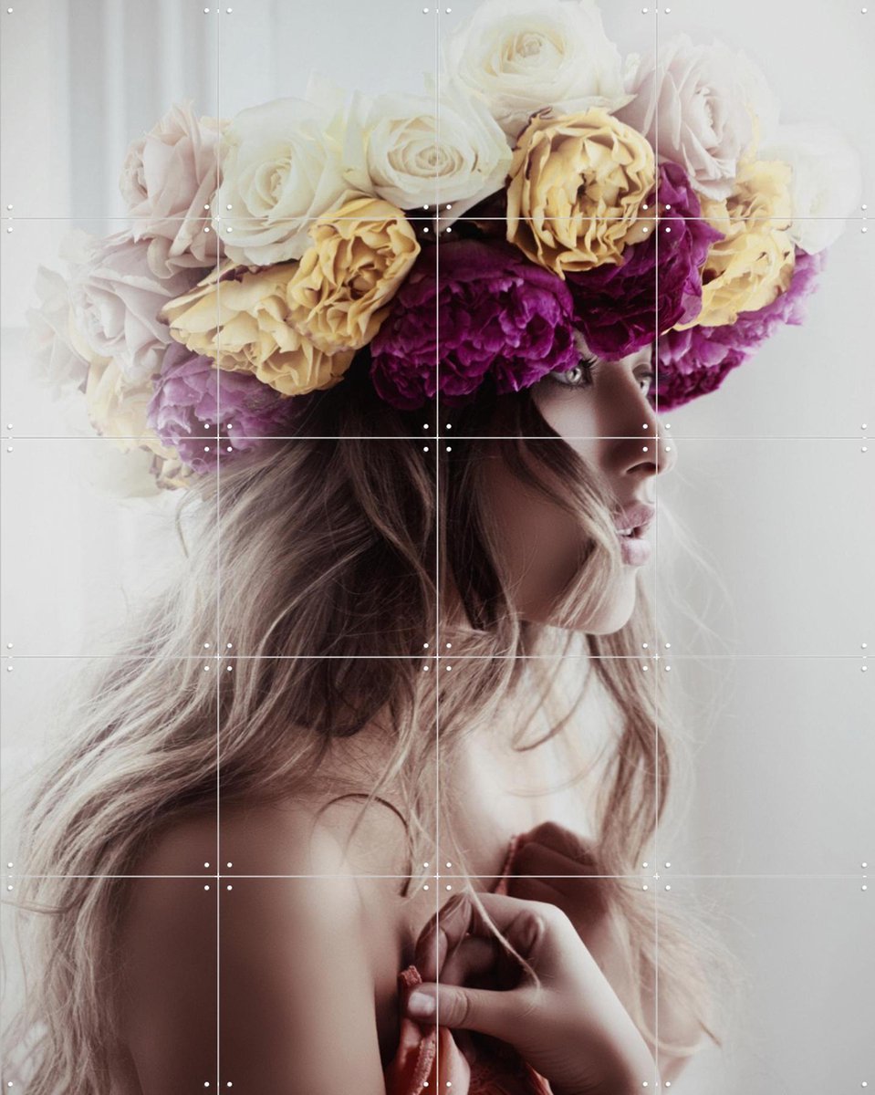 IXXI Private Color, STUDIO HANNAH LEMHOLT - 80 x 100 cm - Gratis ophangtool - Grote wanddecoratie en posters - Kleurrijk, Fotografie, Slaapkamer