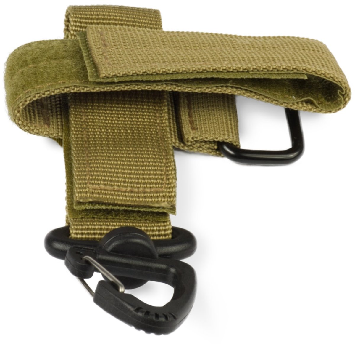 OFFLANDER Serie - Tactische MOLLE Bevestigingsklem - Nylon - Verstelbare Lengte - Karabijnhaak