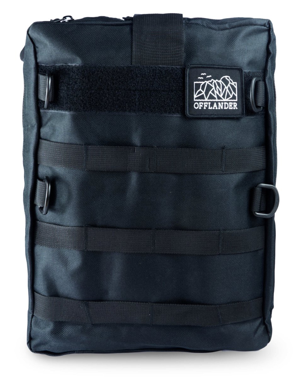 Offlander - Grote Tactische Tas - MOLLE Systeem - Nylon - Zwart