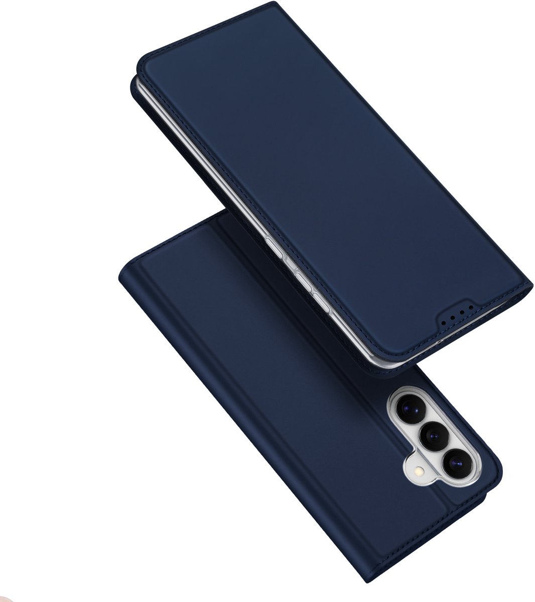 Dux Ducis Geschikt voor Samsung Galaxy S26 - Slim bookcase hoesje - Blauw