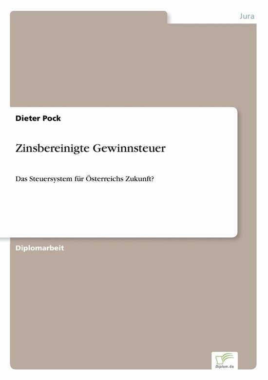 Zinsbereinigte Gewinnsteuer - cover