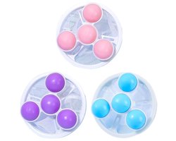 3-Pack Pluisfilters voor de Wasmachine – Haarvangers – Wasballen – Roze/Paars/Blauw – PP/Polyester
