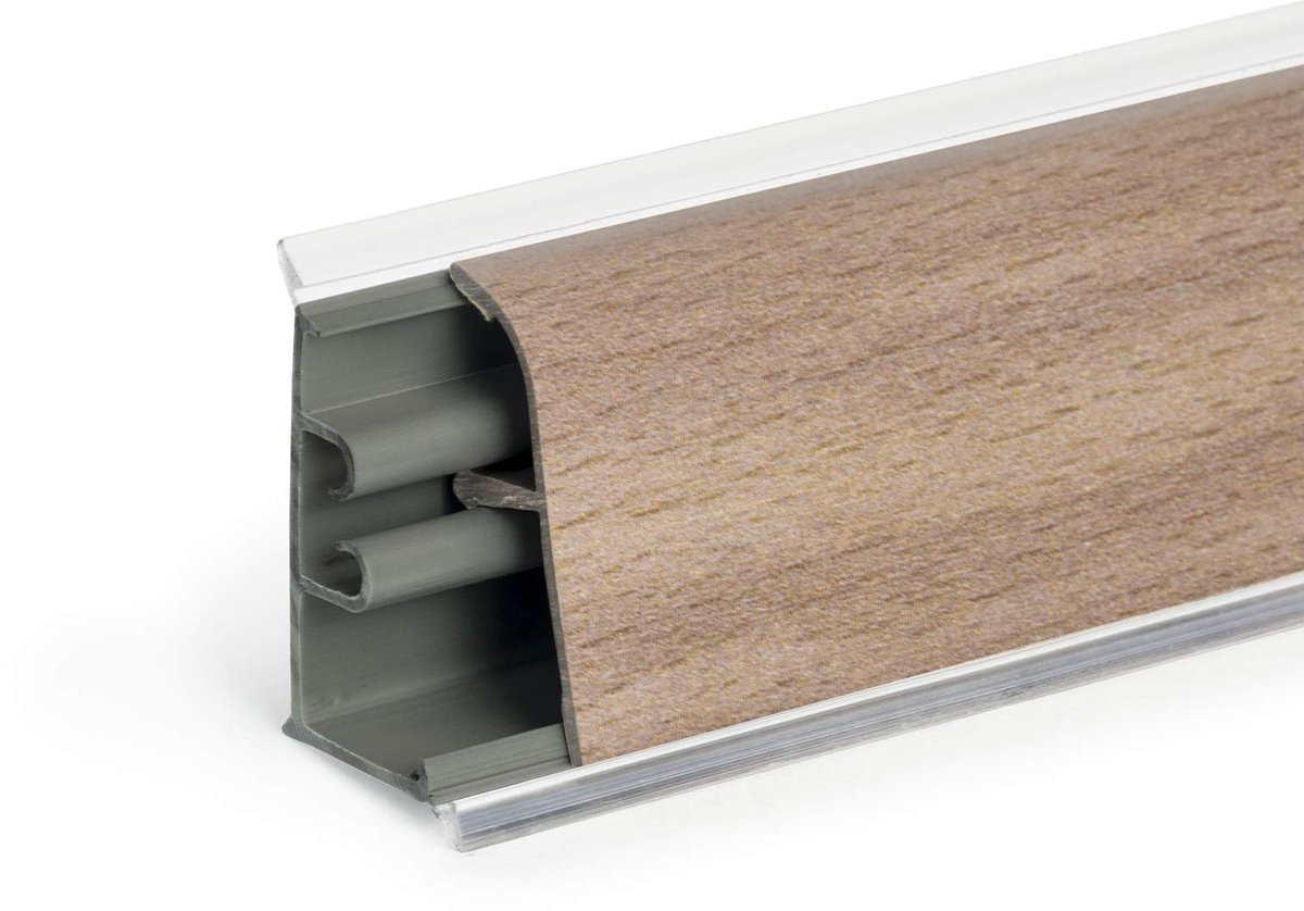 DQ-PP 1,5 m HOEKLIJST - Beuken - 37 x 24 mm - PVC - GRATIS Schroeven - Keukenlijst, Werkblad Afwerkingslijst, Keukenafwerkingslijst, Wandafwerkingslijst, Tafelbladlijsten