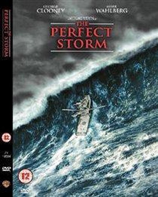 De film The Perfect Storm met George Clooney en Mark Wahlberg, toont een boot in een gigantische golf.