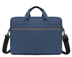 Een laptoptas en aktetas, geschikt als cadeau voor zowel mannen als vrouwen, met een schouderriem in messenger-stijl. Deze duurzame kantoortas kan ook gebruikt worden als handbagage voor computers en laptops.
