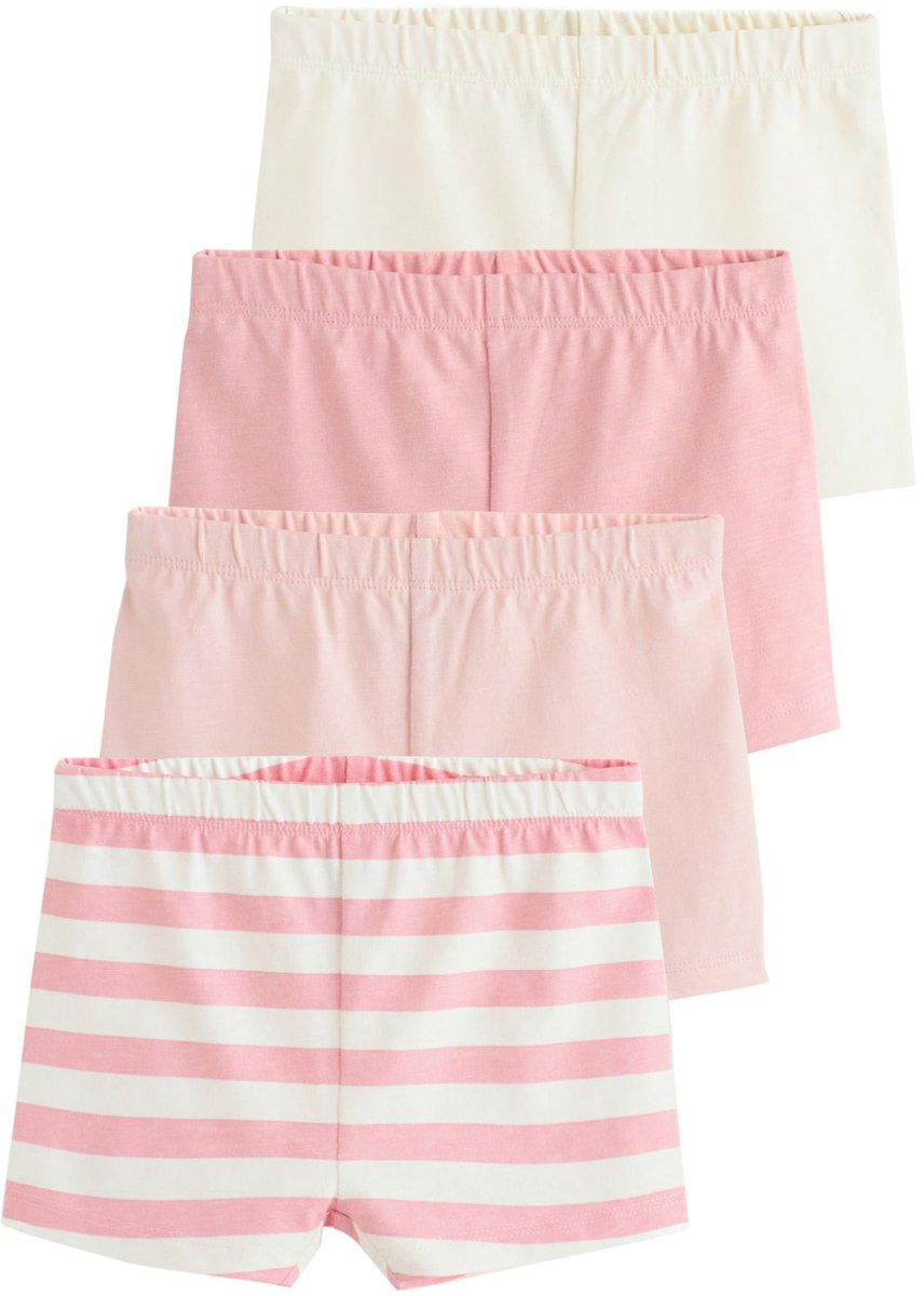 Next - Meisjes - Set van 4 babyshorts - Roze
