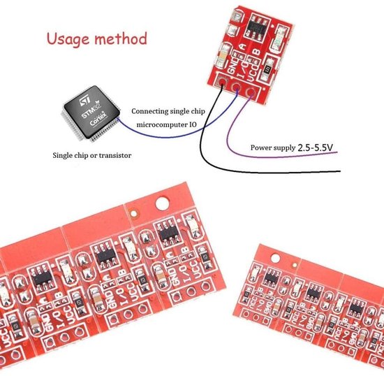 Ttp223 Touch Button Module Allecto - TTP223 Touch Tact Switch Modules - Capacitive Touch Button ...