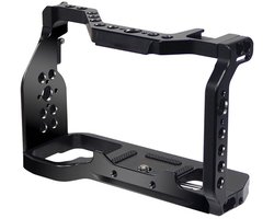 Geschikt voor 1/4 "& 3/8" Draad Side Top Handgreep Camera Cage Rig voor Geschikt voor Sony Alpha 7C A7C