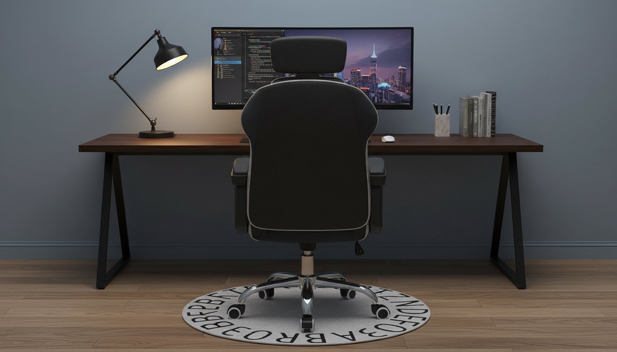 Ergonomische Bureaustoel met Voetsteun – Casa Velluto Noir Comfort Pro – Ligstand, Hoge Rug, Luxe Directiestoel met Lendensteun, Verstelbare Hoogte, Gaming & Kantoorstoel – Zwart