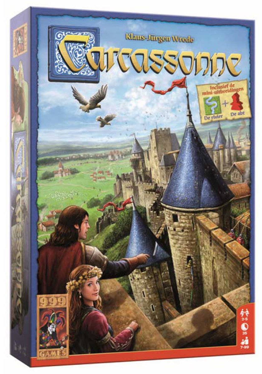 999 Games - Carcassonne - Basisspel - Bordspel - Strategiespel - Gezelschapsspel - Familiespel - NL - EN — afbeelding 10