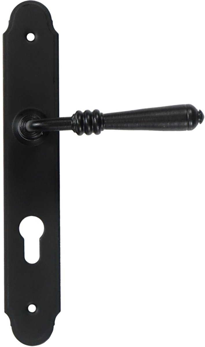 SEART DEVON - Deurklink - 72mm - Mat Zwart - Met Schild