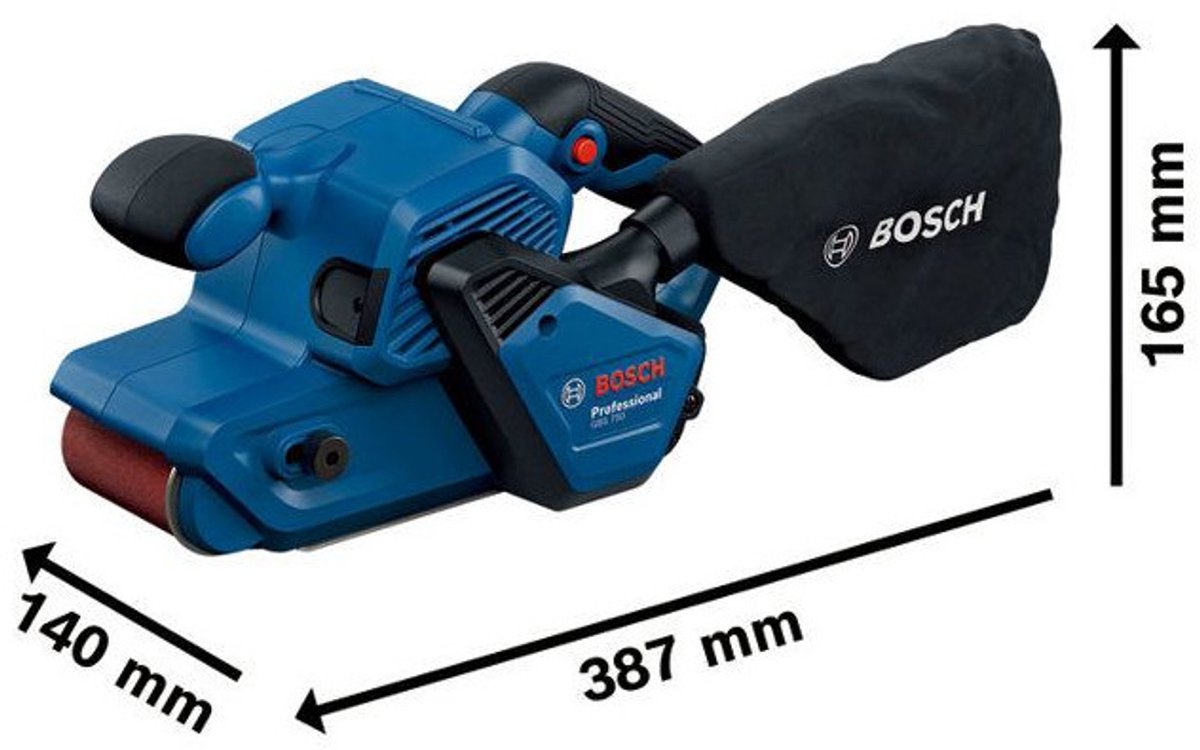 Bosch Professional GBS 750 - Bandschuurmachine – foto 7