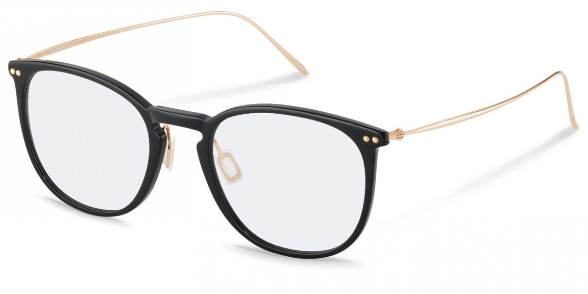 Rodenstock R7136 Black, gold 54/21/145 MAN Brilmonturen