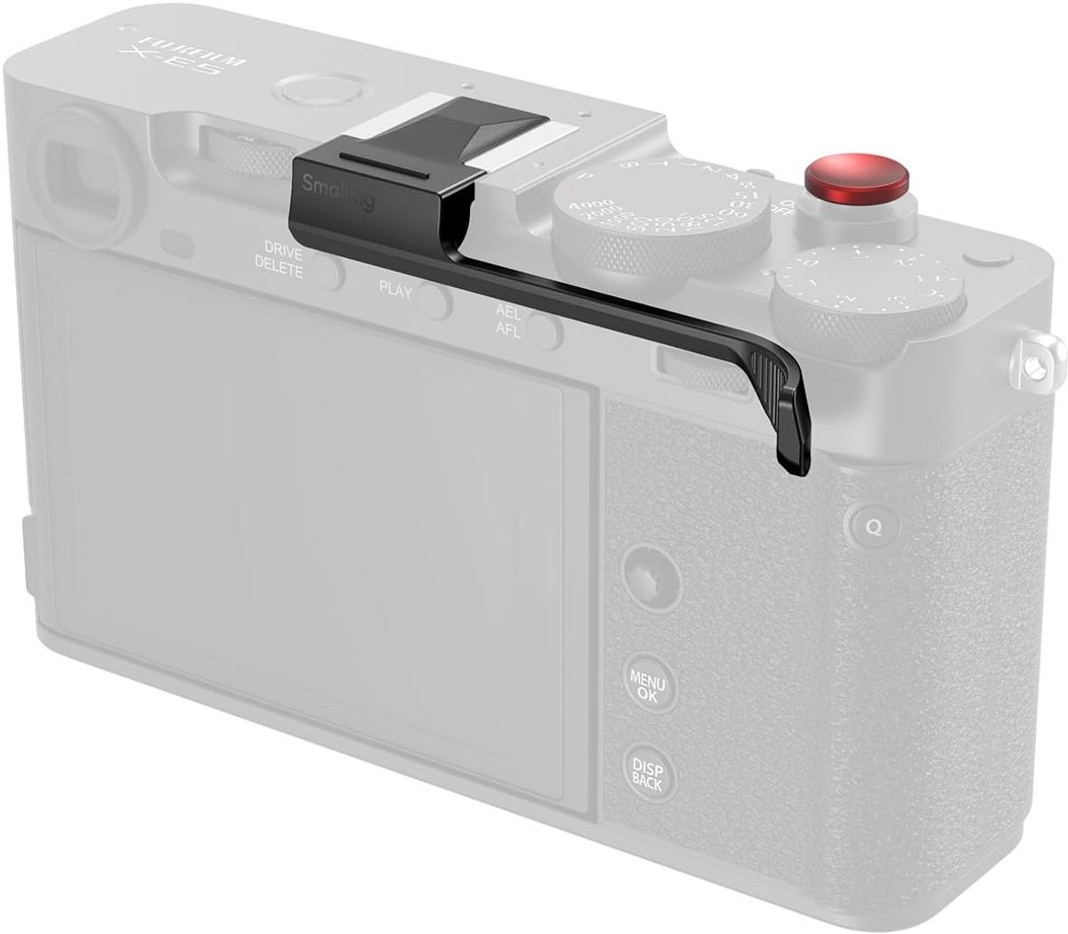 Duimgreep Camera - Vingertip Steun - Verbeterde Grip - Ingebouwde Bescherming - 7 cm - Zwart