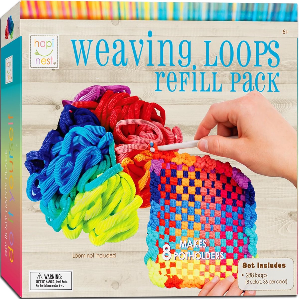 Pannenlap Weven - Loom Breien - Creatief Knutselen - Maakt 8 Pannenlappen - 20 x 20 x 5 cm