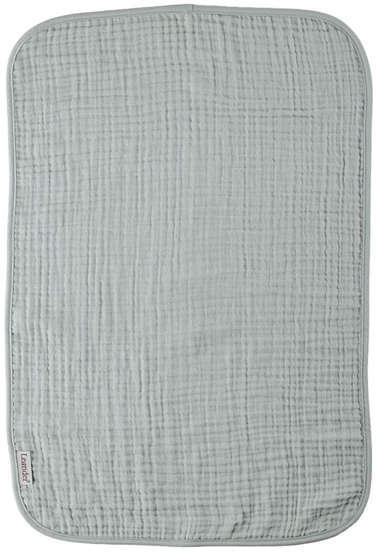 Leander Hydrofiele Doeken Organic Muslin - 2 Stuks - Pearl Grey / Sage Green van Leander — afbeelding 4