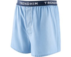 AirFeel | Loszittende katoenen boxershort in marineblauw en hemelsblauw