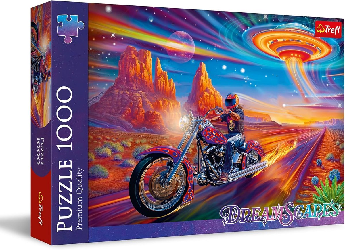 Legpuzzel 1000 stukjes - Droomwereld afbeelding - Ontspannend tijdverdrijf - Antireflecterende coating - 68 x 48 cm - Multicoloured