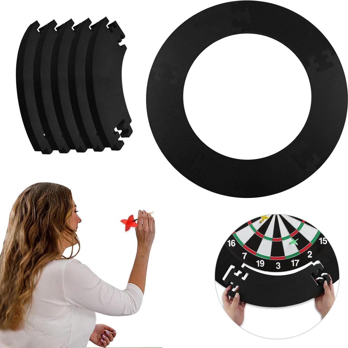 Dart Elektronisch Scorebord - Scorecomputer Darts - Wedstrijd Scoren - Ingebouwde Nummer Loterij - 265x190x30mm - Grijs