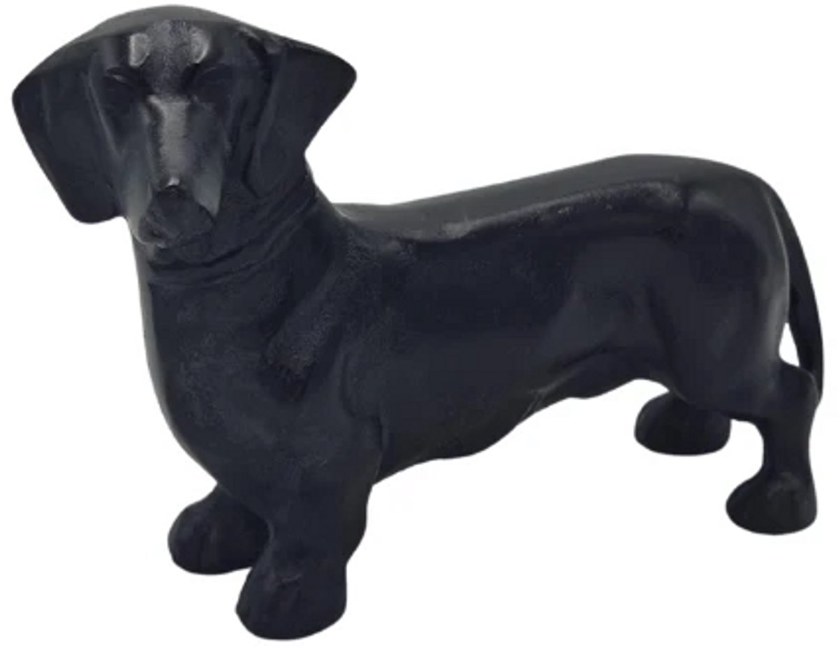 Urnenspecialist® - Urn Hond - Urn Teckel - Aluminium Urn - Honden urn - Zwart- Black - 200ML