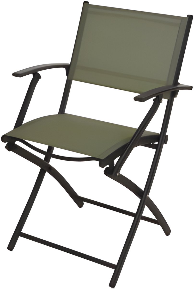 Vouwstoel Ambiance textileen Aluminium Groen