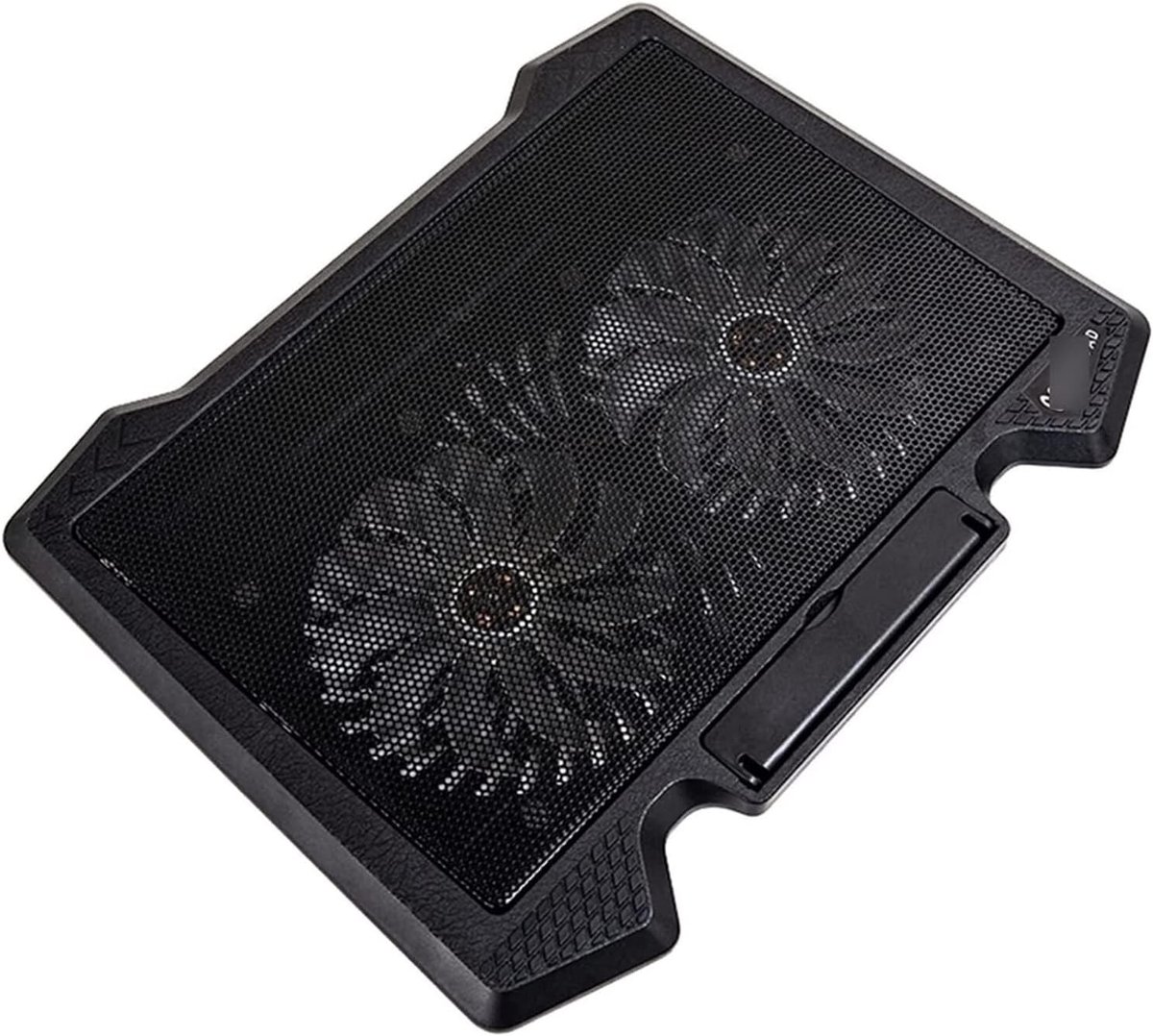 Laptop Koeler - Ventilator Pad - Koel Houden - Twee Ventilators - Tot 17 Inch - Zwart