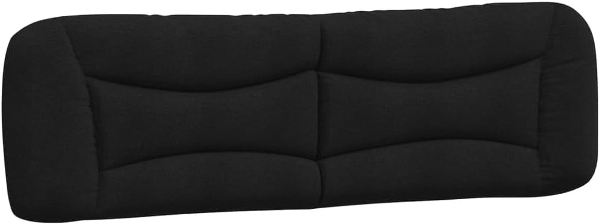 Hoofdbord Kussen - Bed Kussen - Decoratie Bed - Stijlvol Design - 180cm Breed - Zwart