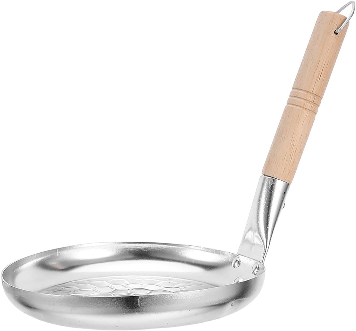 Ontbijt Koekenpan Gebakken Eierpan Snel Ontbijten Gelijkmatige Warmte 20 x 16 cm Zilver