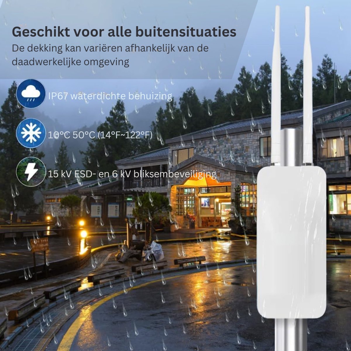 CLVP® WiFi Versterker Stopcontact Dual Band Booster - afbeelding 3