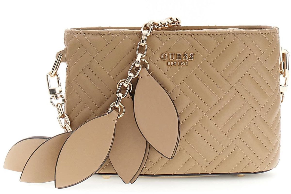GUESS schoudertas Sally Mini Bucket Beige