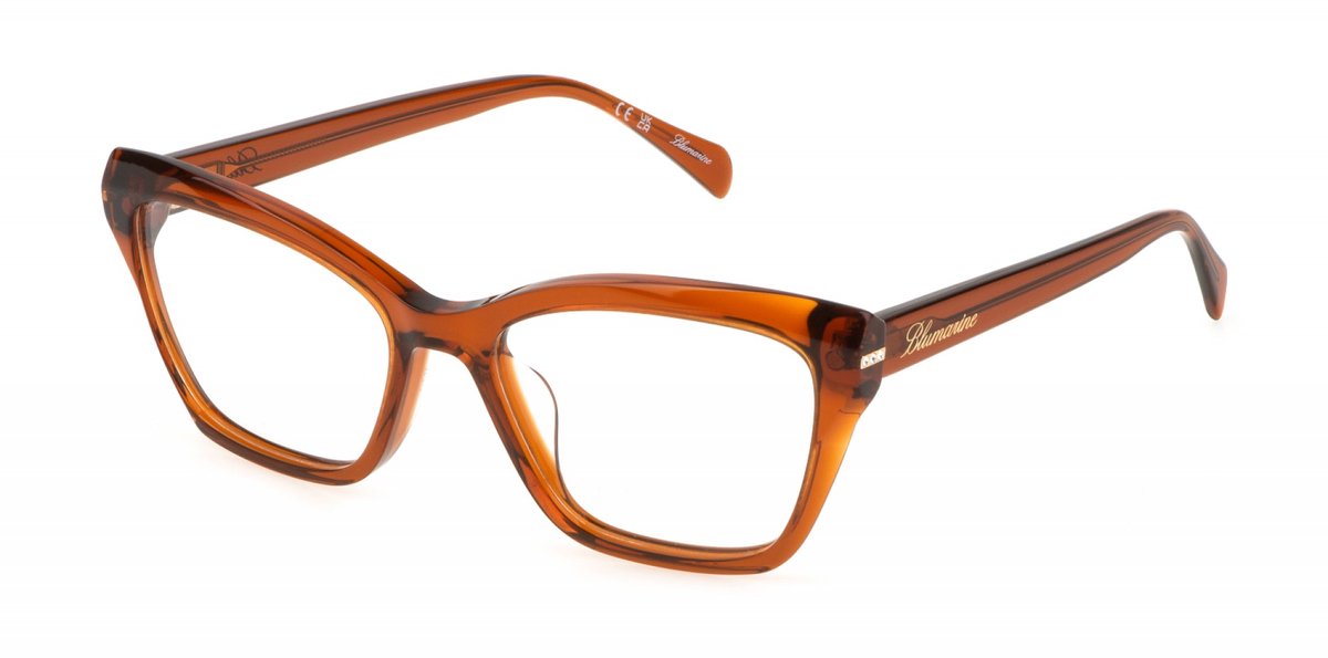 Blumarine VBM822S Cammello trasparente lucido 54/17/135 WOMAN Brilmonturen