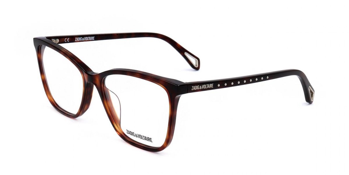 Zadig & Voltaire VZV269 Shiny dark havana 54/16/135 WOMAN Brilmonturen