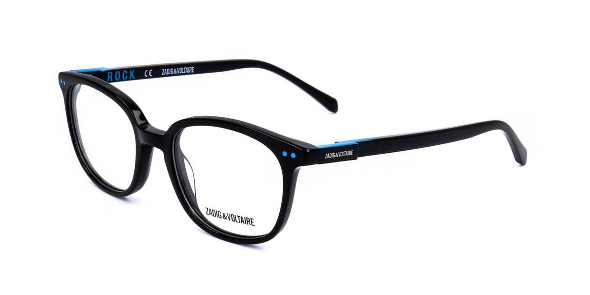 Zadig & Voltaire VZJ030 Shiny black 47/17/130 Kinderen Brilmonturen