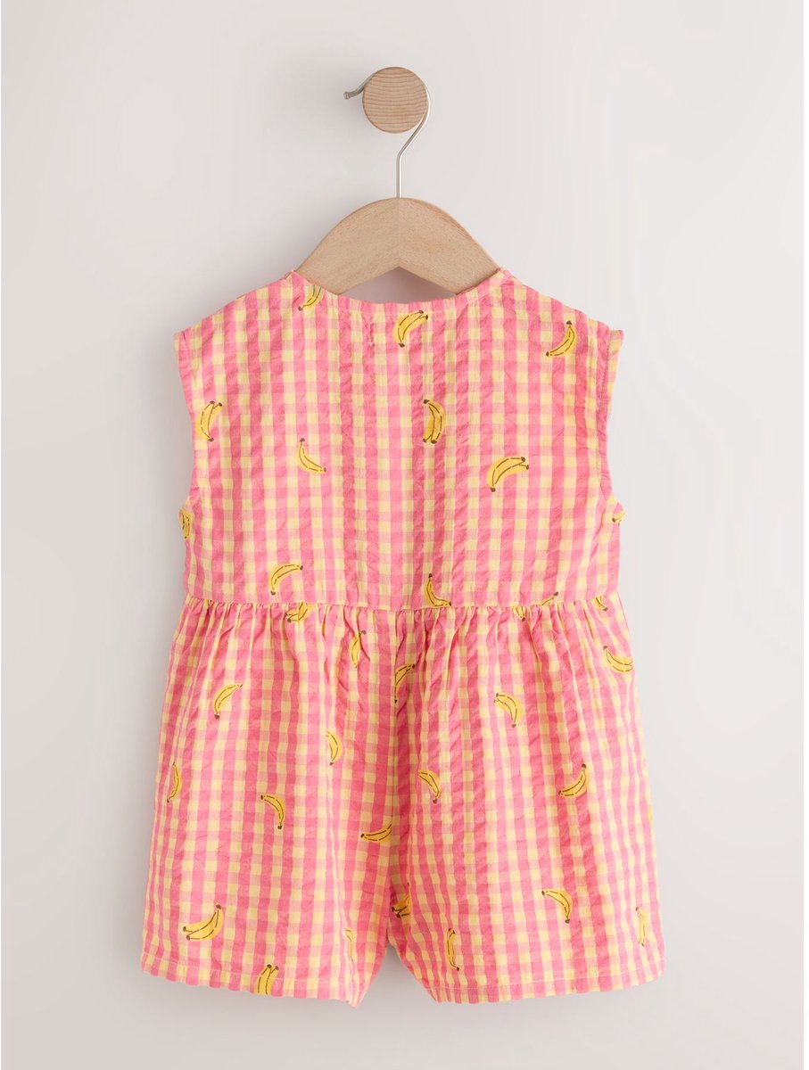 Next - Meisjes - Broderie playsuit - Roze