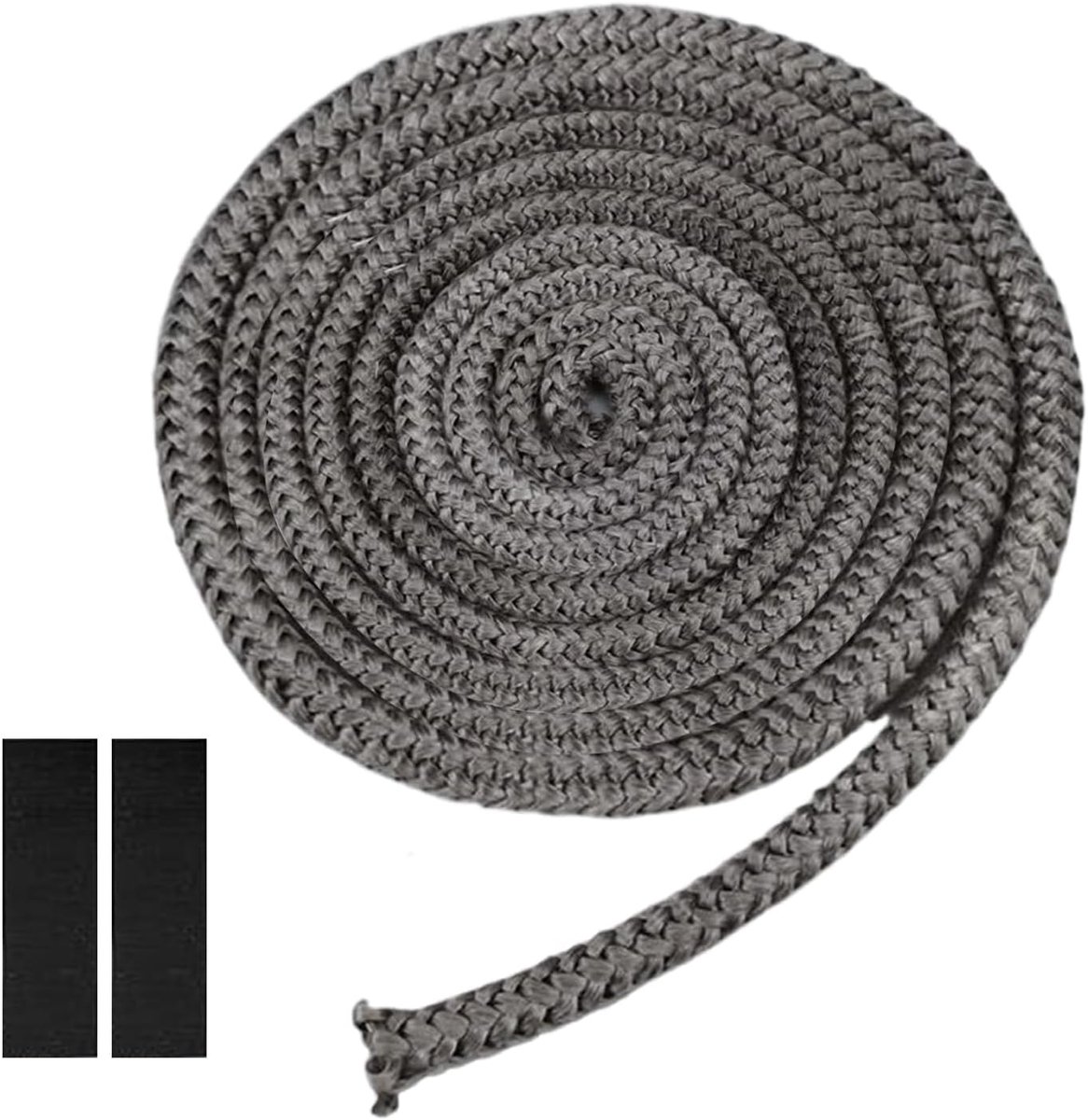 Haard Afdichtingspakking - Kachelkoord Ovenband - Warmte Isolatie - Hittebestendig Flexibel - 2 Meter Glasvezel - Zwart