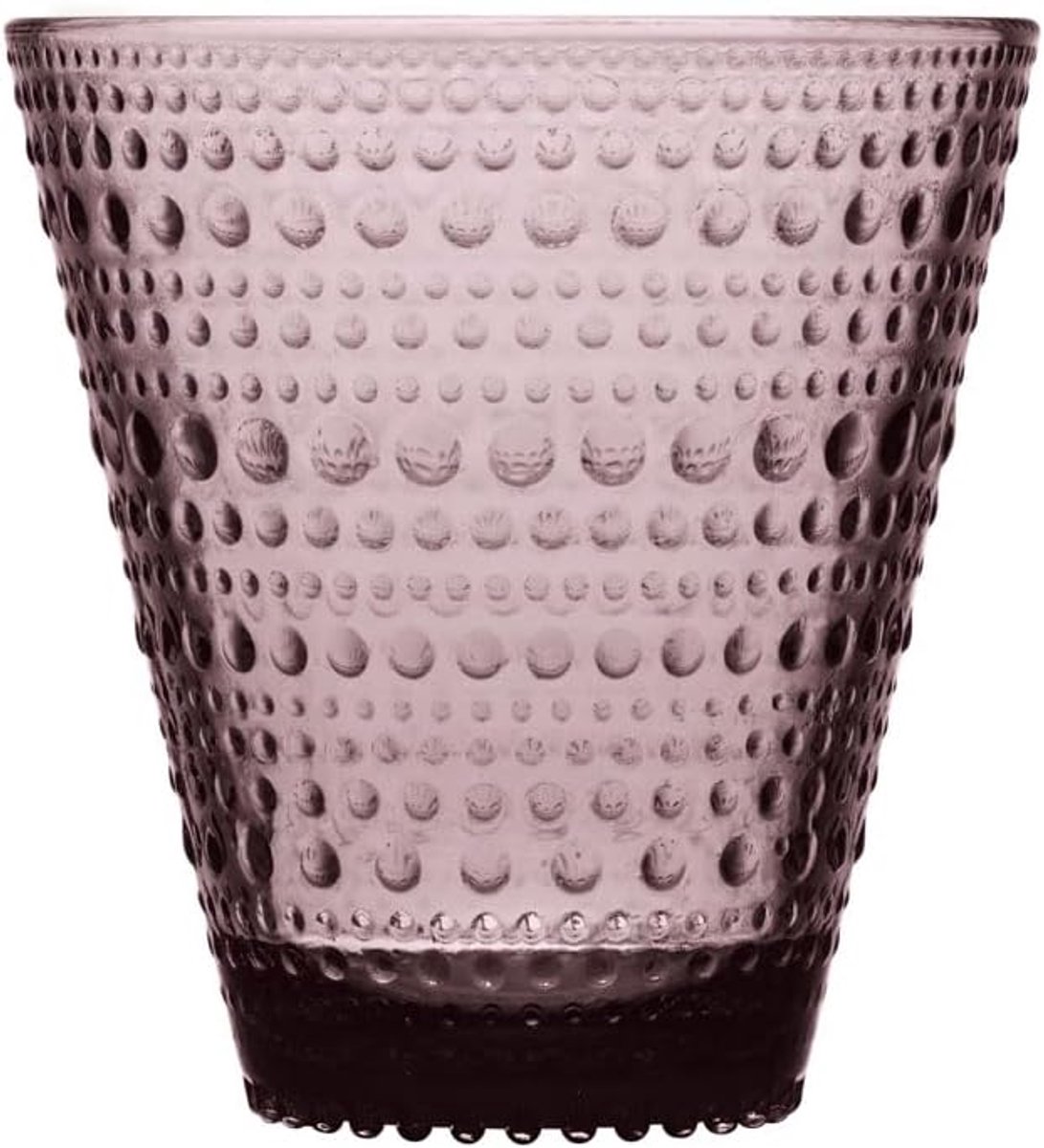 Glazen Mok - Drinkglas Set - Bijzondere Gelegenheden - Druppel Design - 30 cl - Violet