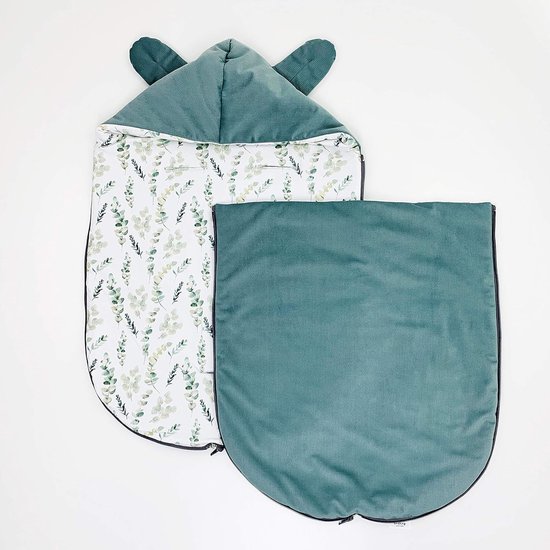 Baby Voetenzak - Baby Slaapzak - Veilig Vervoer - Zachte Velvet Voering - Universeel Model - Zomer Salie — afbeelding 4