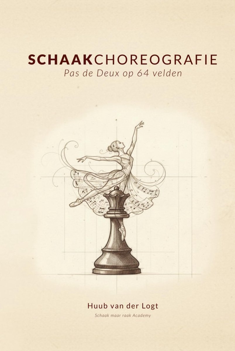 Schaakcomposities - Ballet op 64 velden - Strategische Puzzels - Artistieke Verzameling - 15.84 x 1.4 x 23.46 cm