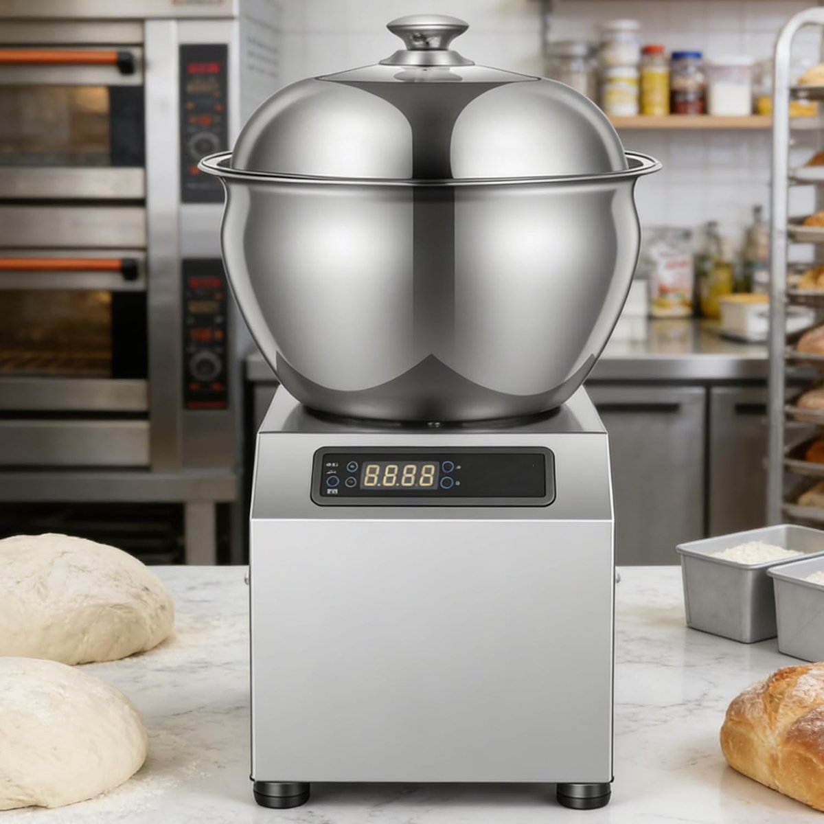 Elektrische Deegkneedmachine Professionele Mixer Restaurant Keuken Bidirectionele Rotatie 5kg Capaciteit